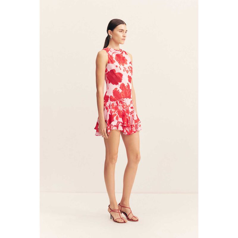 Shona Joy Aleyna Ruffle Mini Dress image number 3